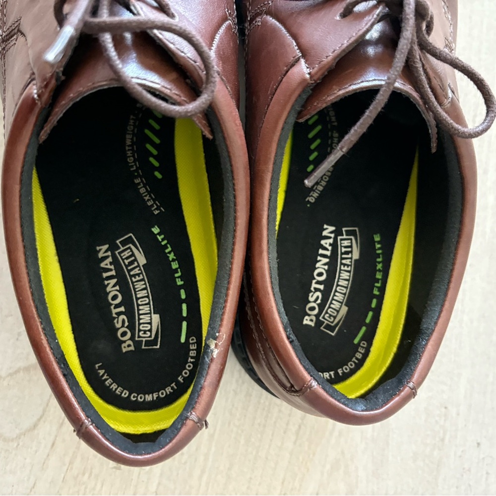 Bostonian Brown Leather Oxford Shoes - Picture 5 of 6